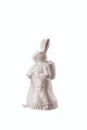Hutschenreuther Hasenfreunde Figur Hasenfrau mit Korb weiß